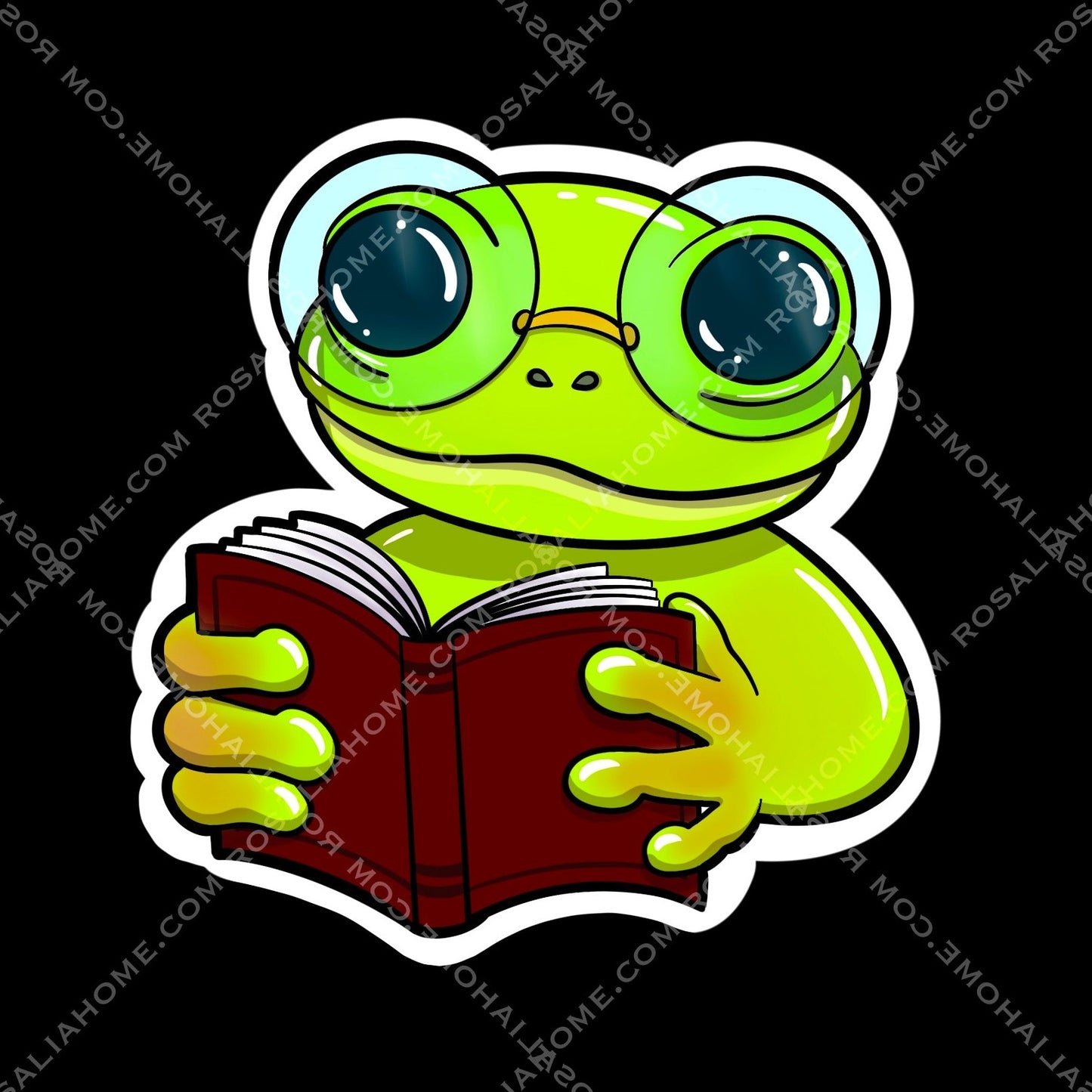 Book Reading Frog