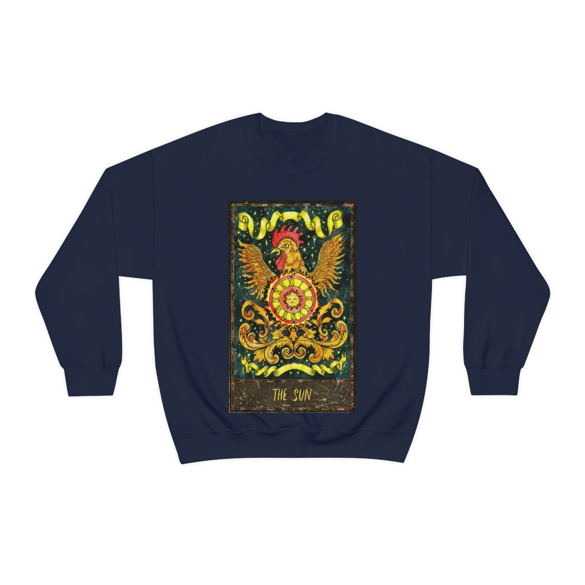 Navy The Sun Tarot Card Sweatshirt