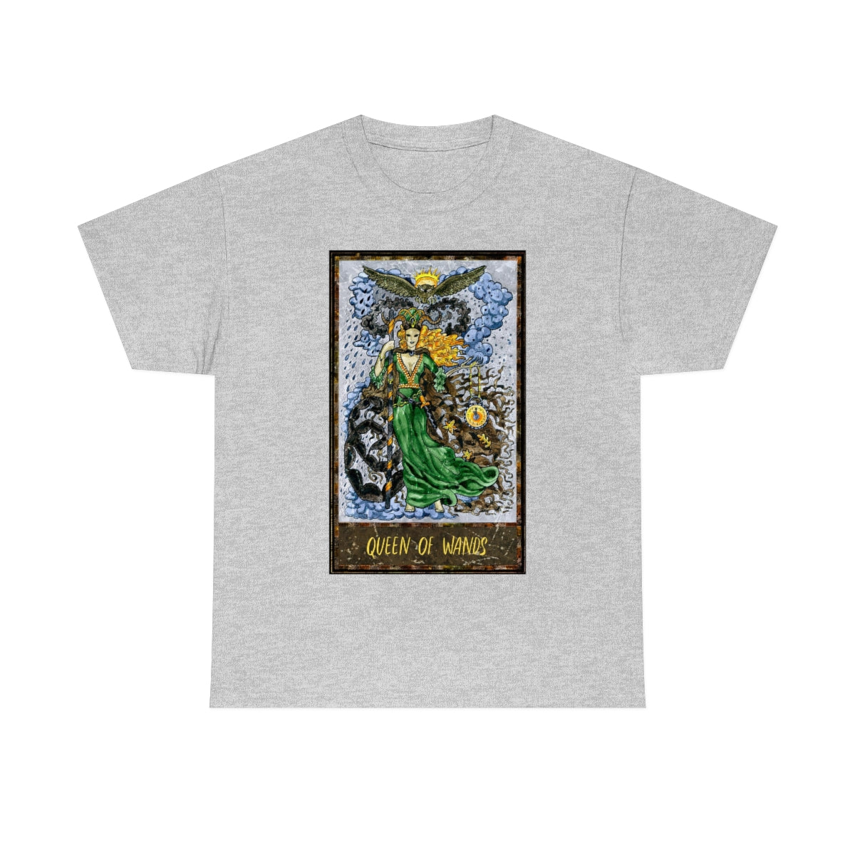 Queen of Wands Tarot Card T Shirt rosaliahome