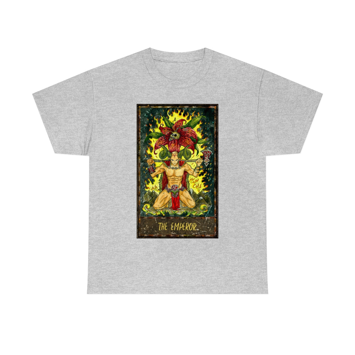 Sport Grey The Emperor Tarot Card T-shirt