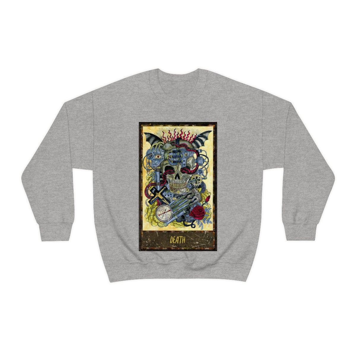 Sport Grey Death Tarot Card Sweatshirt