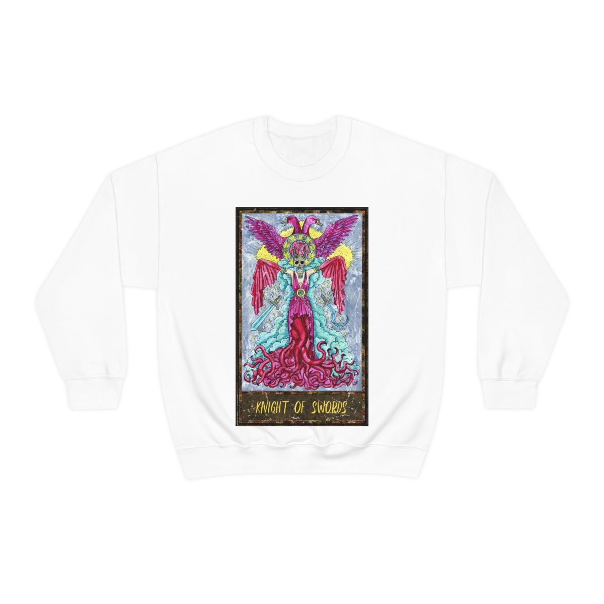 White Knight of Swords Tarot Card Sweatshirt