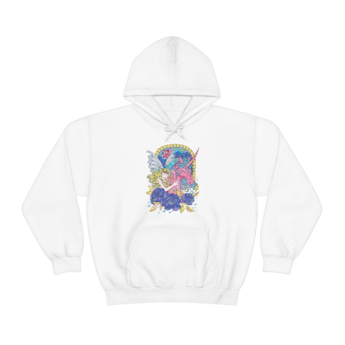 White Blonde Princess and Magic Unicorn Hoodie