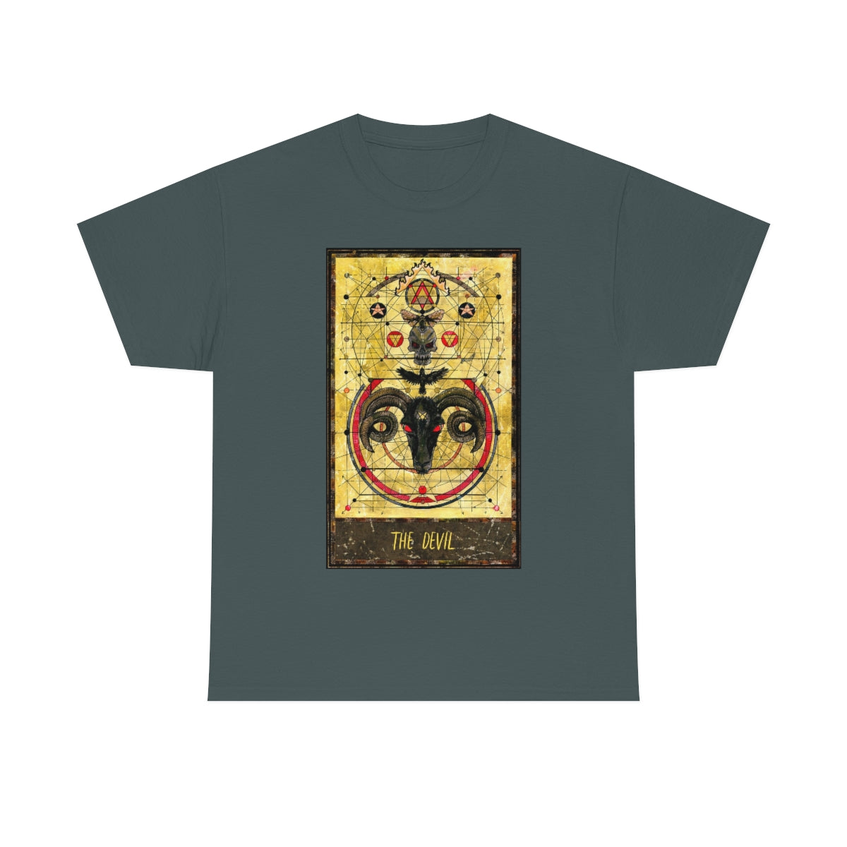 Charcoal The Devil Tarot Card T-shirt