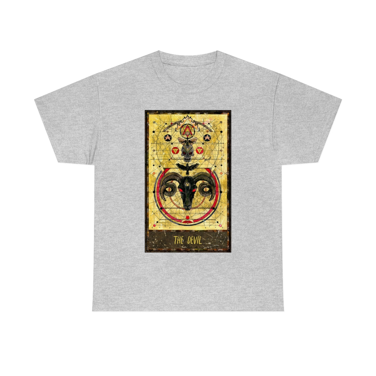 Sport Grey The Devil Tarot Card T-shirt