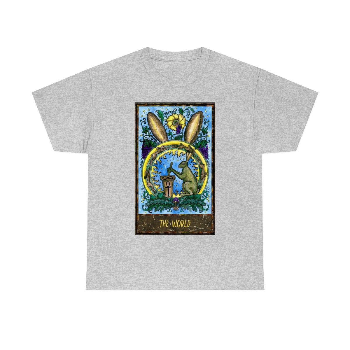 Sport Grey The World Tarot Card T-Shirt