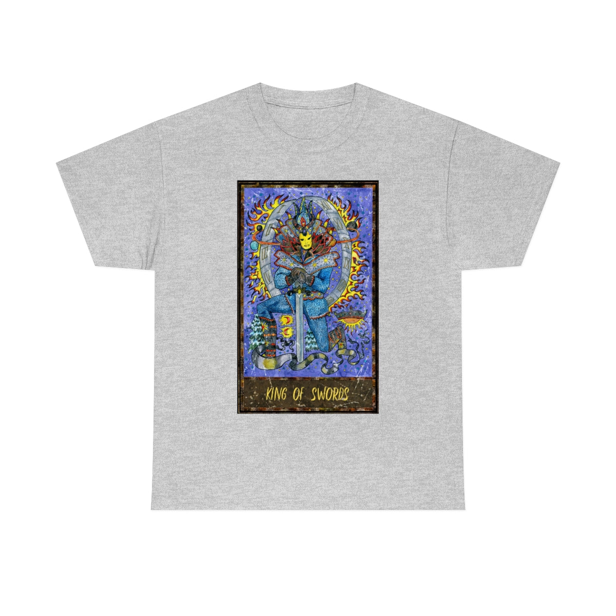 Sport Grey King of Swords Tarot Card T-Shirt