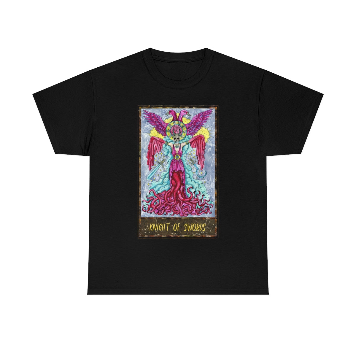 Black Knight of Swords Tarot Card T-shirt