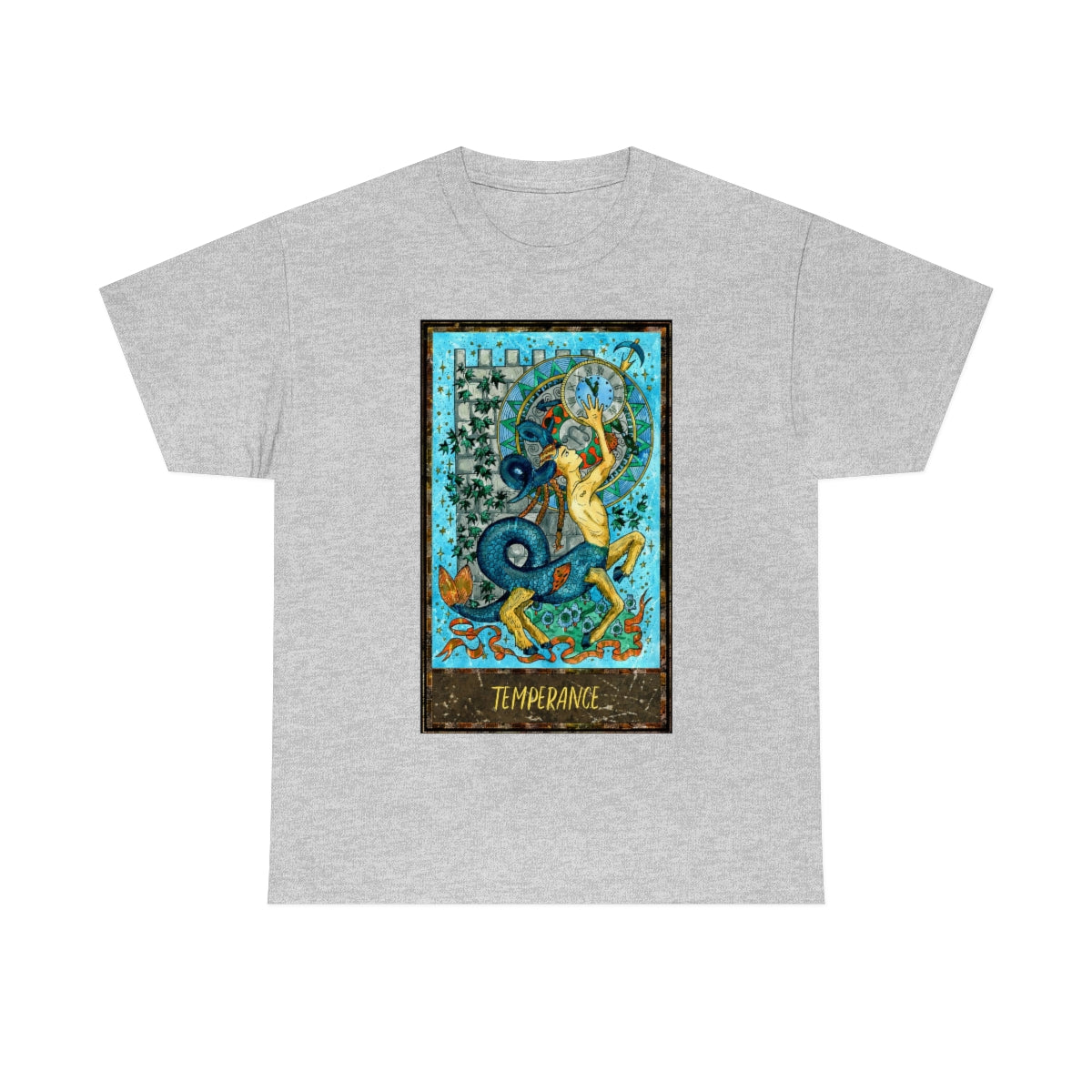 Sport Grey Temperance Tarot Card T-shirt