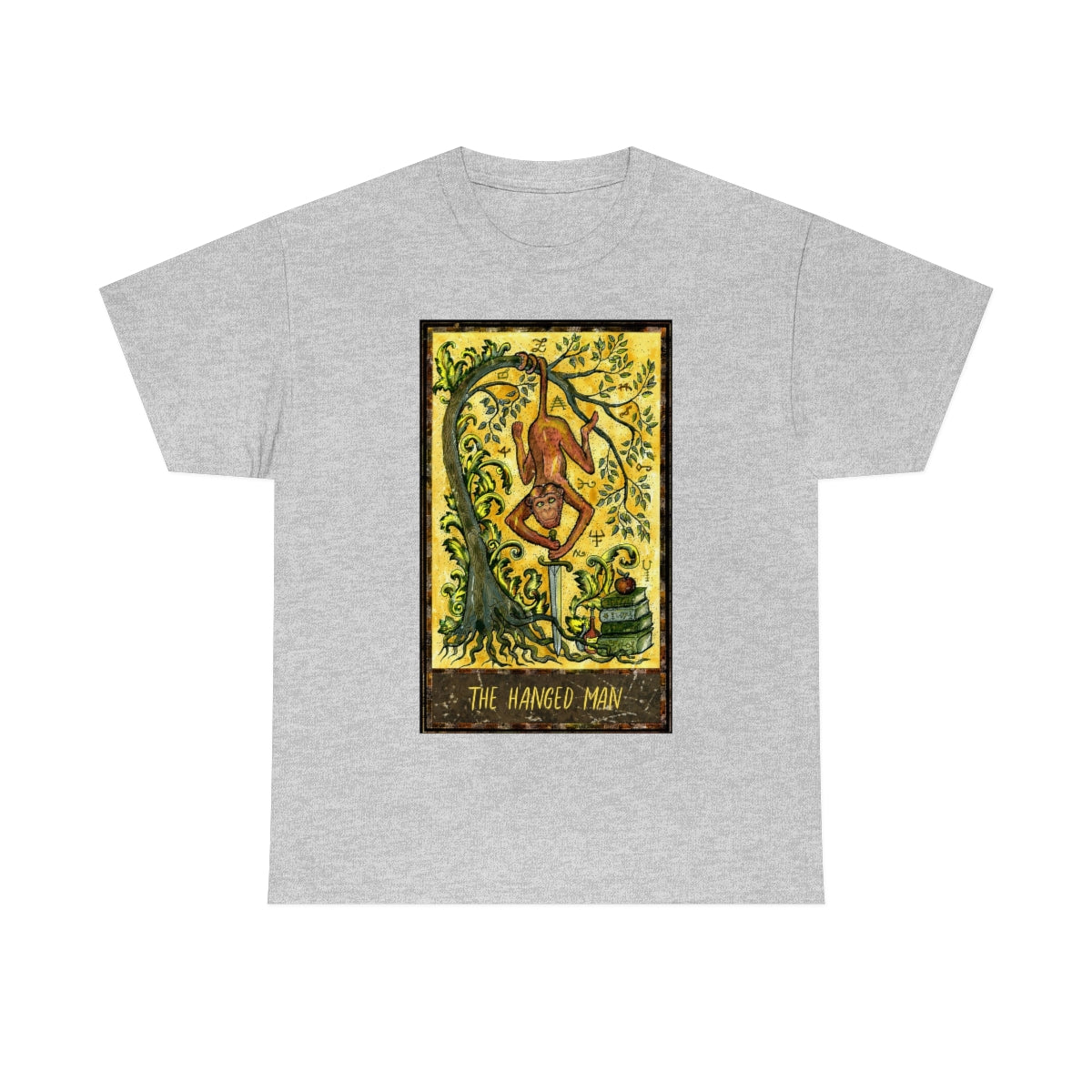 Sport Grey The Hanged Man Tarot Card T-shirt