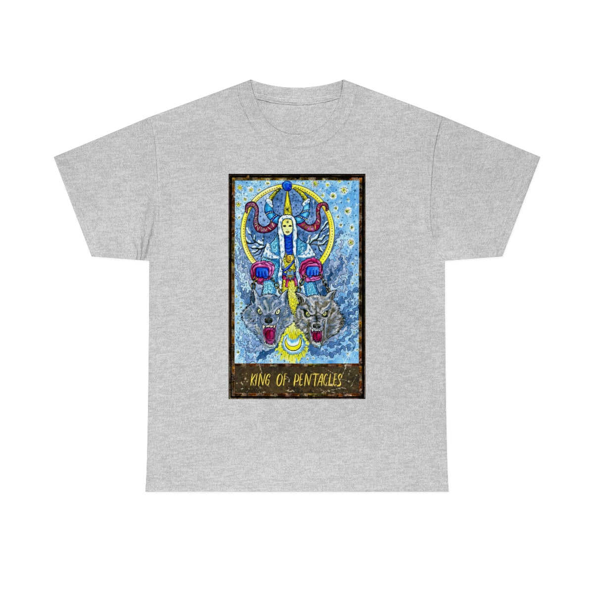 Sport Grey King of Pentacles Tarot Card T-Shirt