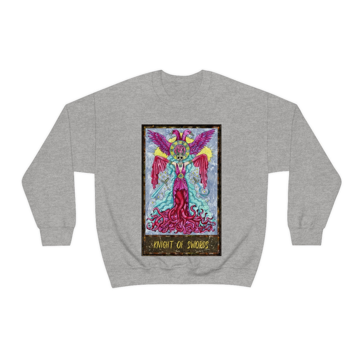 Sport Grey Knight of Swords Tarot Card Sweatshirt