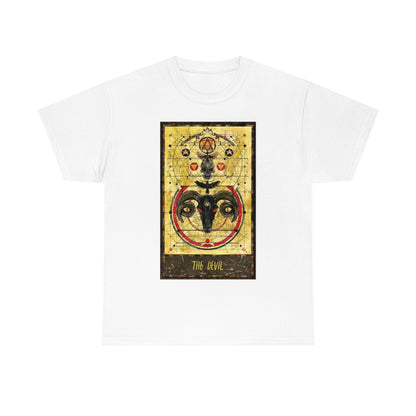 White The Devil Tarot Card T-shirt