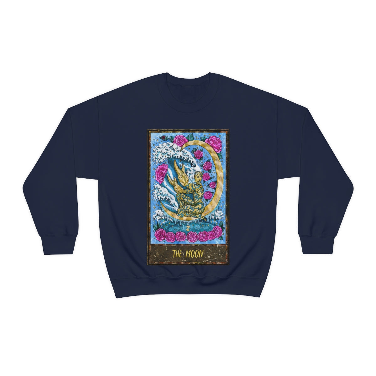 Navy The Moon Tarot Card Sweatshirt