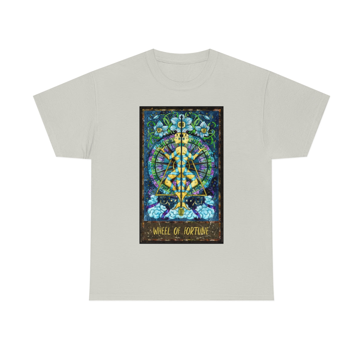 Ice Grey Wheel of Fortune - Tarot Card T-Shirt