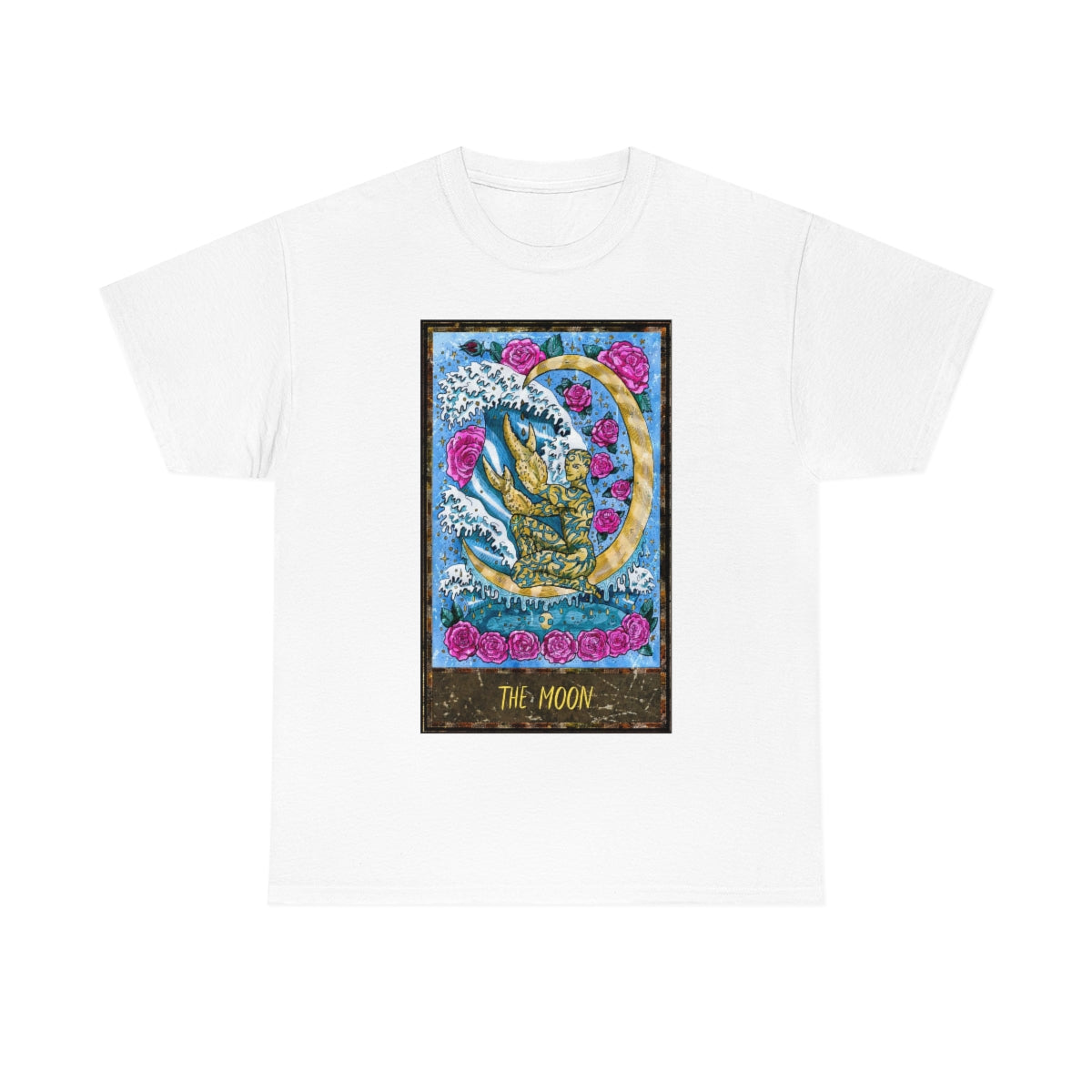 White The Moon Tarot Card T-shirt