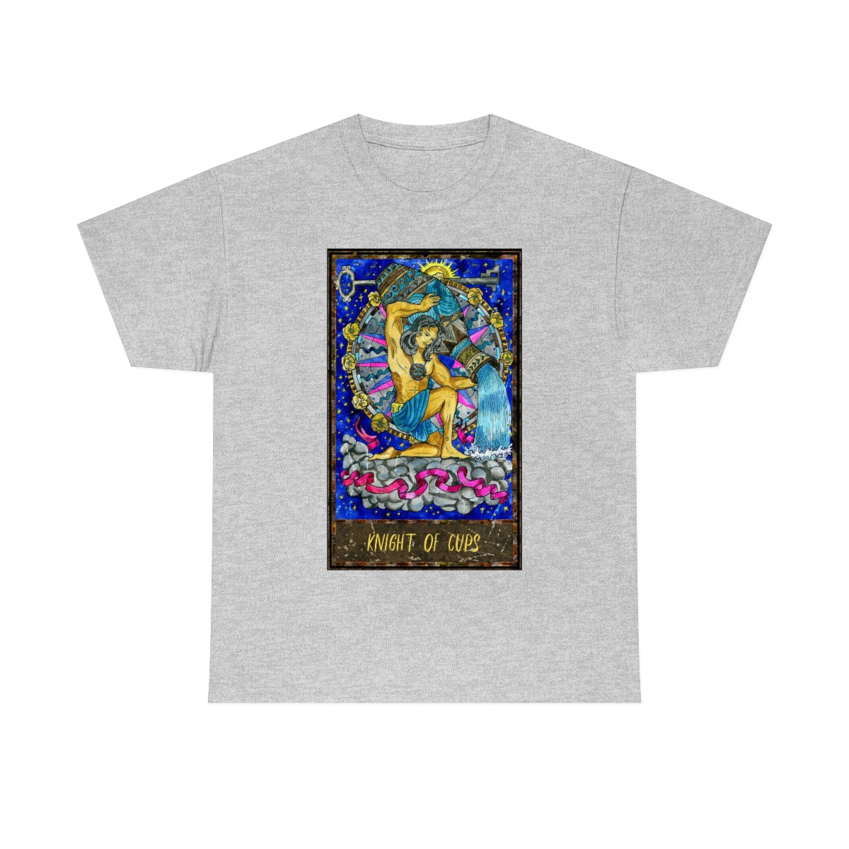 Sport Grey Knight of Cups Tarot Card T-shirt