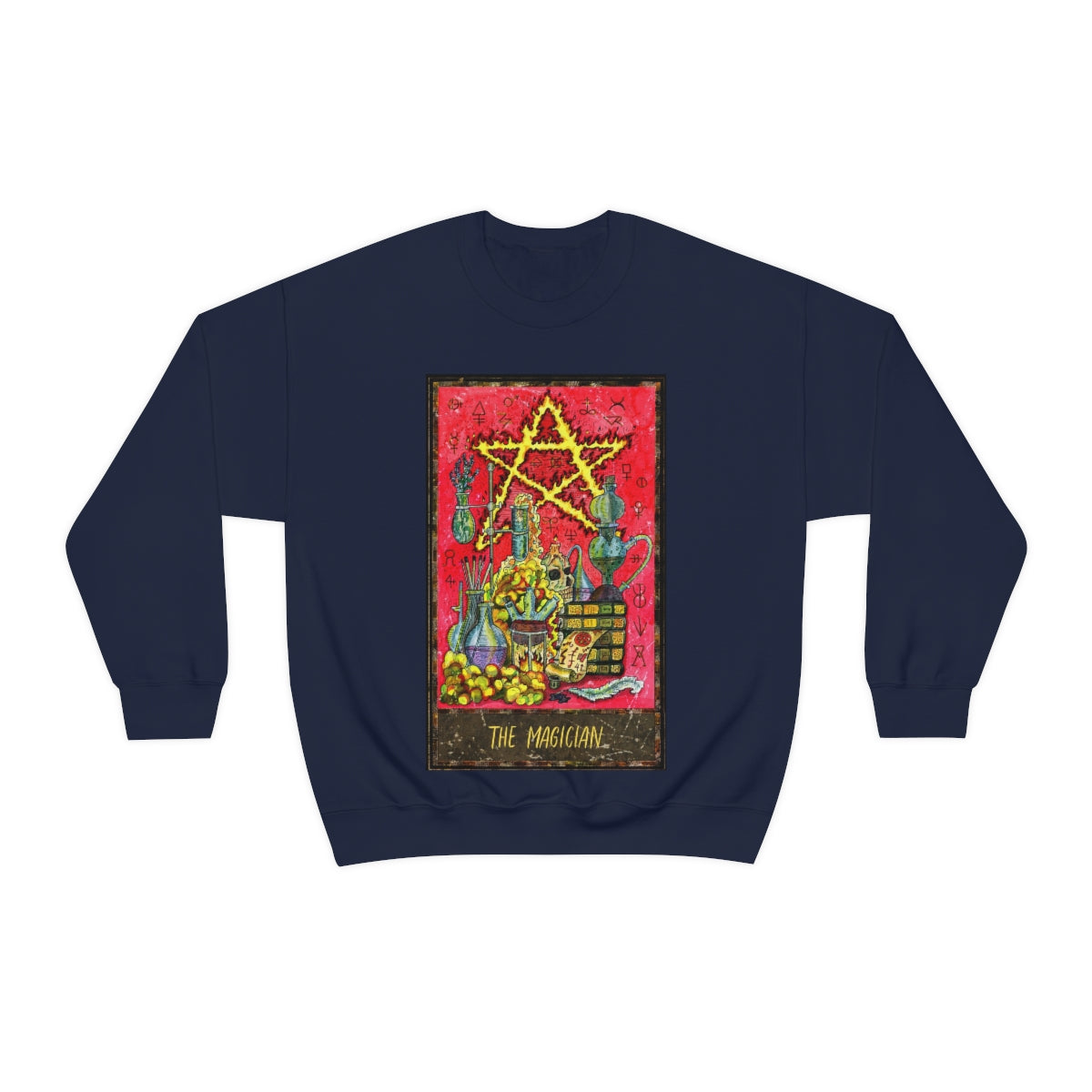 Navy The Magician Tarot Card Sweatshirt