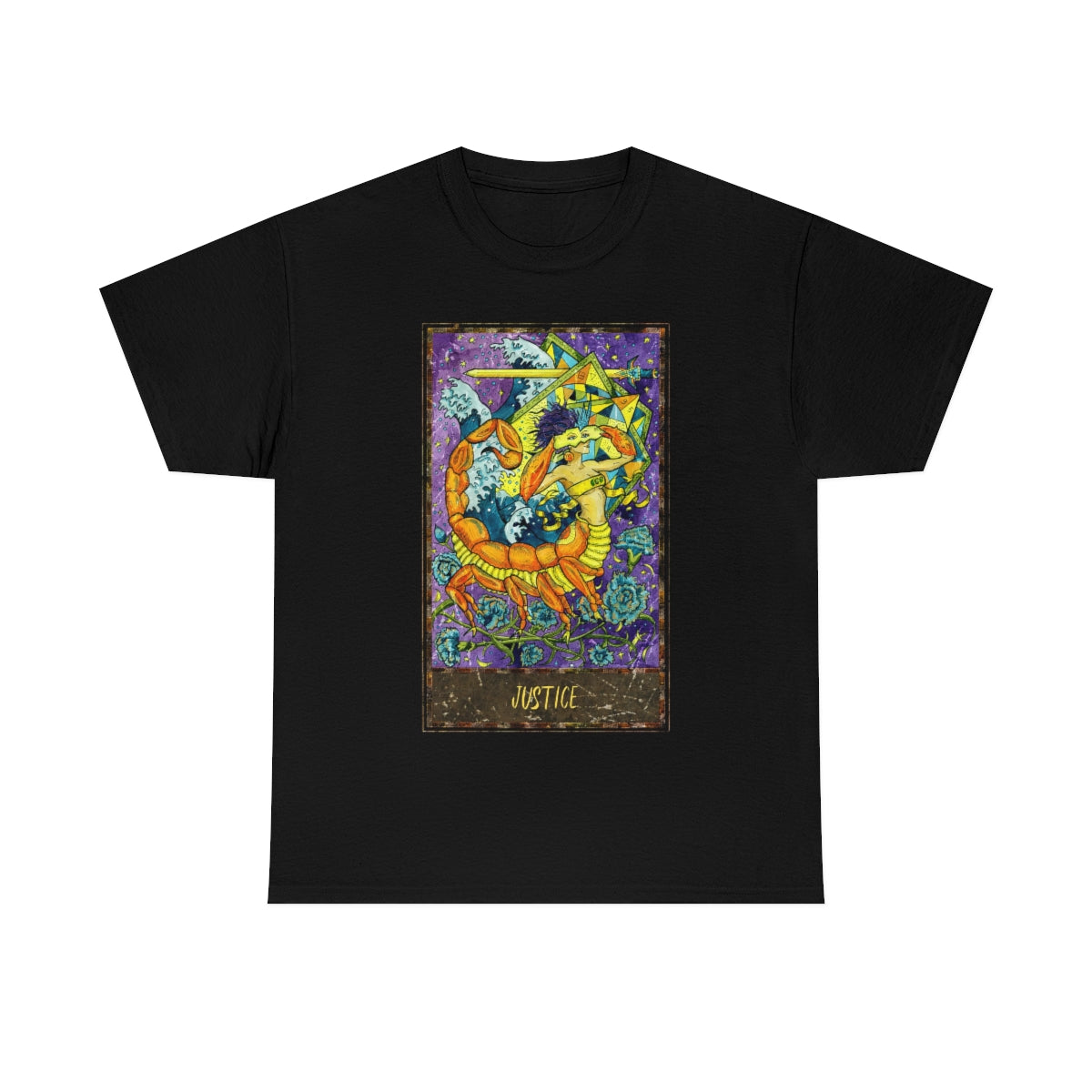 Black Justice - Tarot Card T-shirt