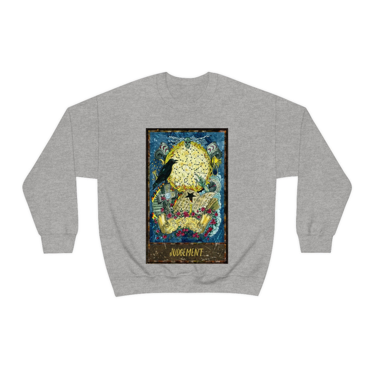 Sport Grey Judgement - Tarot Card Sweatshirt