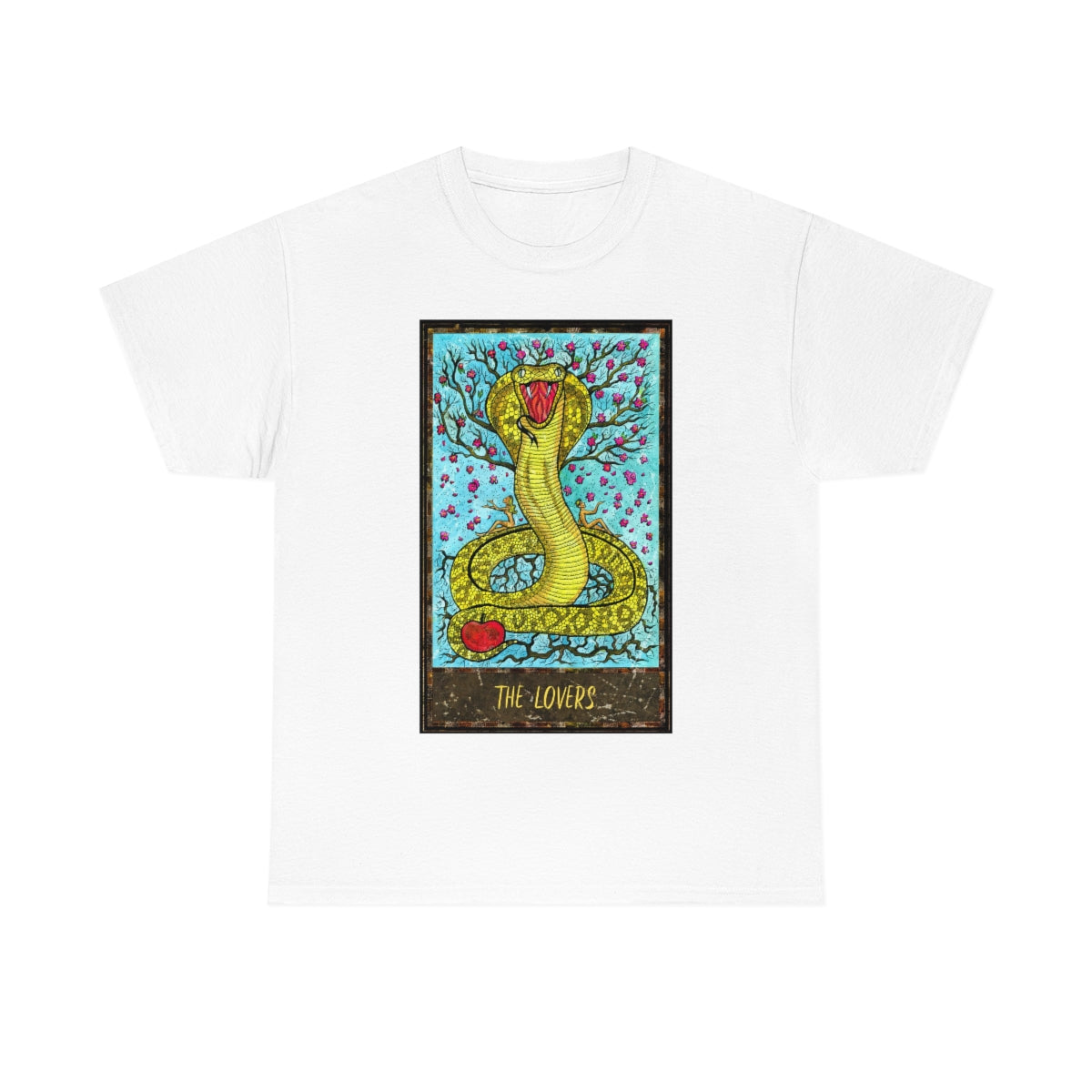 White The Lovers Tarot Card T-Shirt