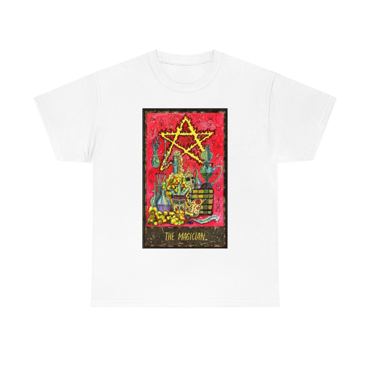 White The Magician Tarot Card T-shirt