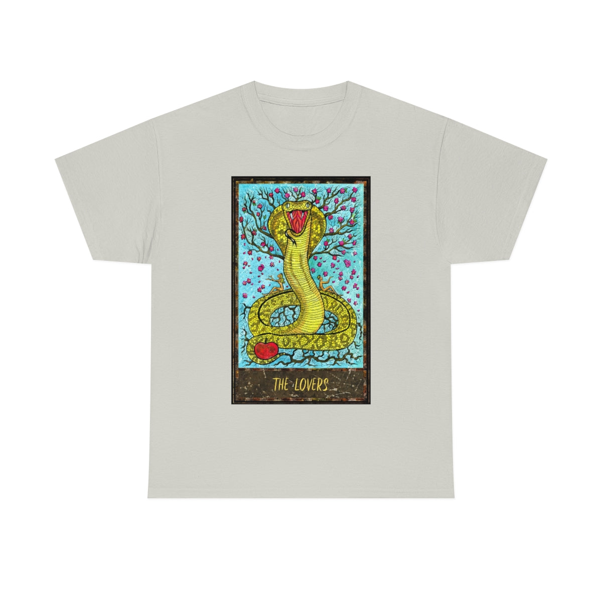 Ice Grey The Lovers Tarot Card T-Shirt