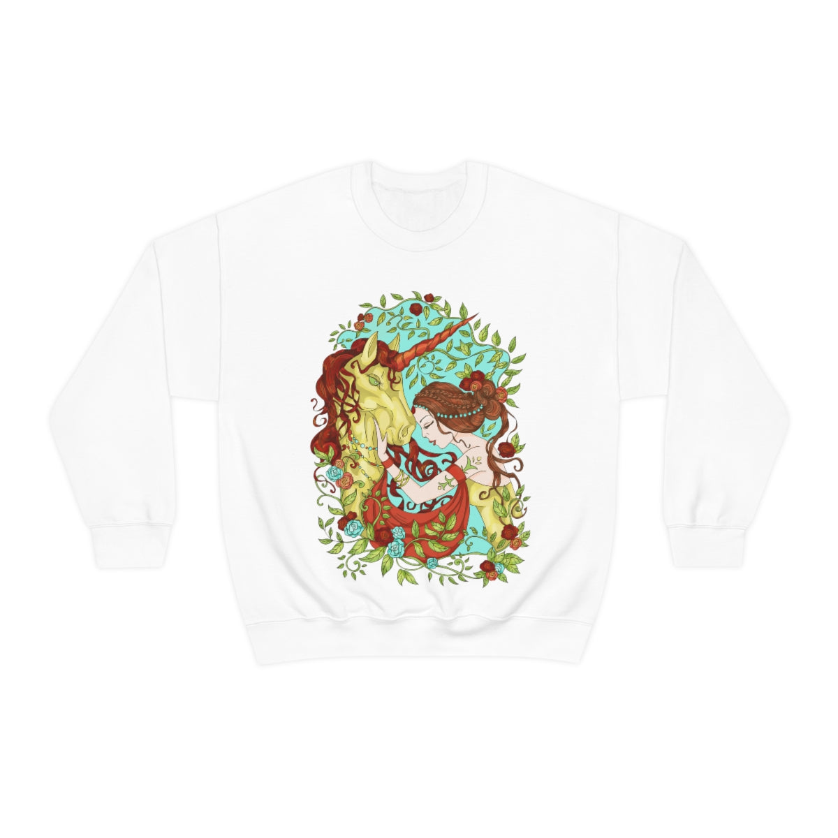 White Russet Princess and Magic Unicorn Sweatshirt