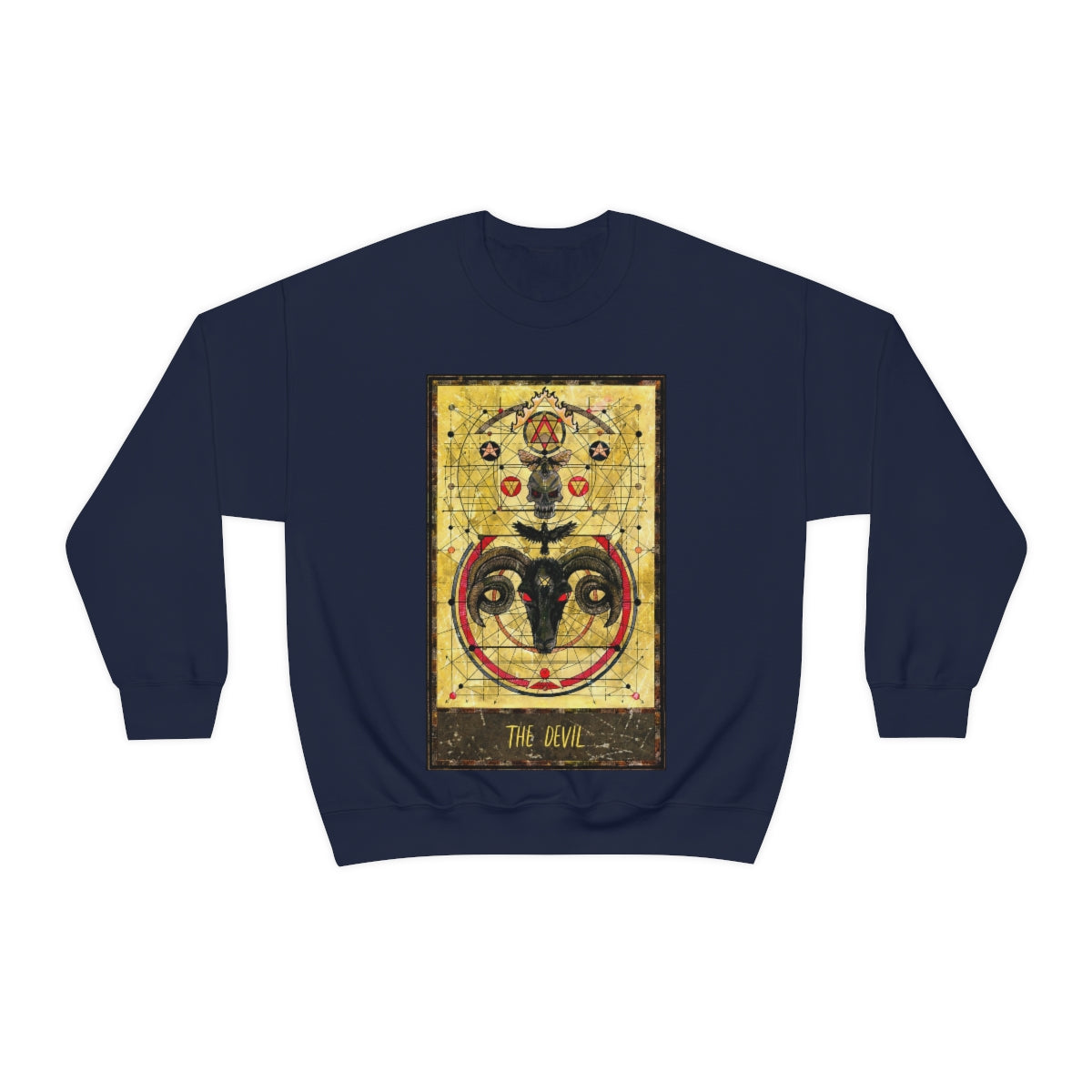 Navy The Devil Tarot Card Sweatshirt