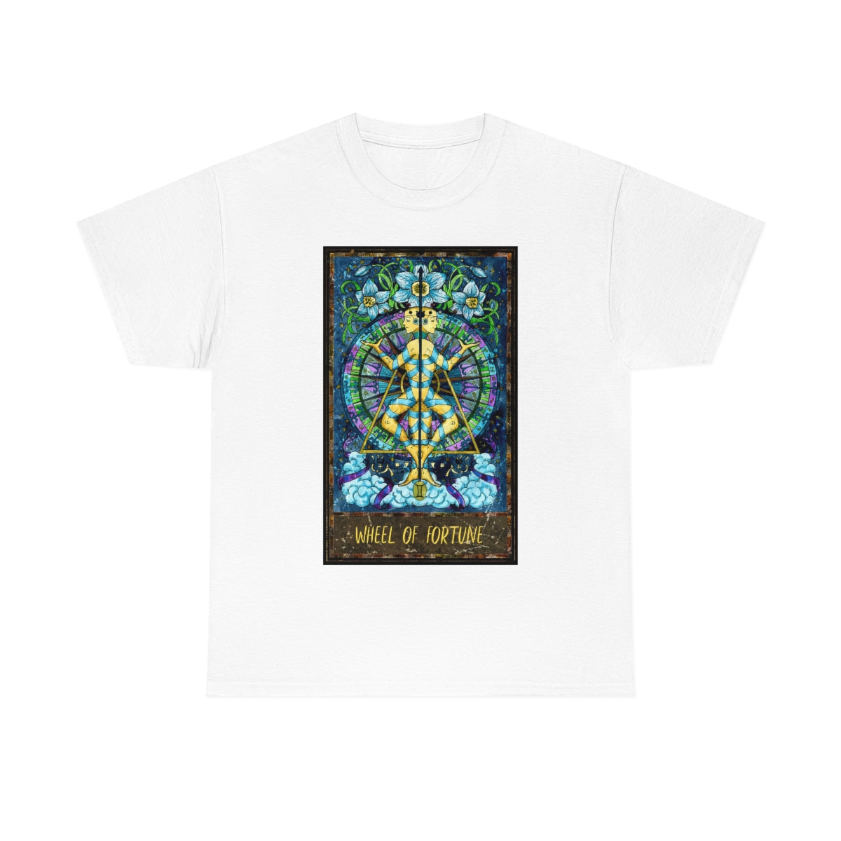 White Wheel of Fortune - Tarot Card T-Shirt