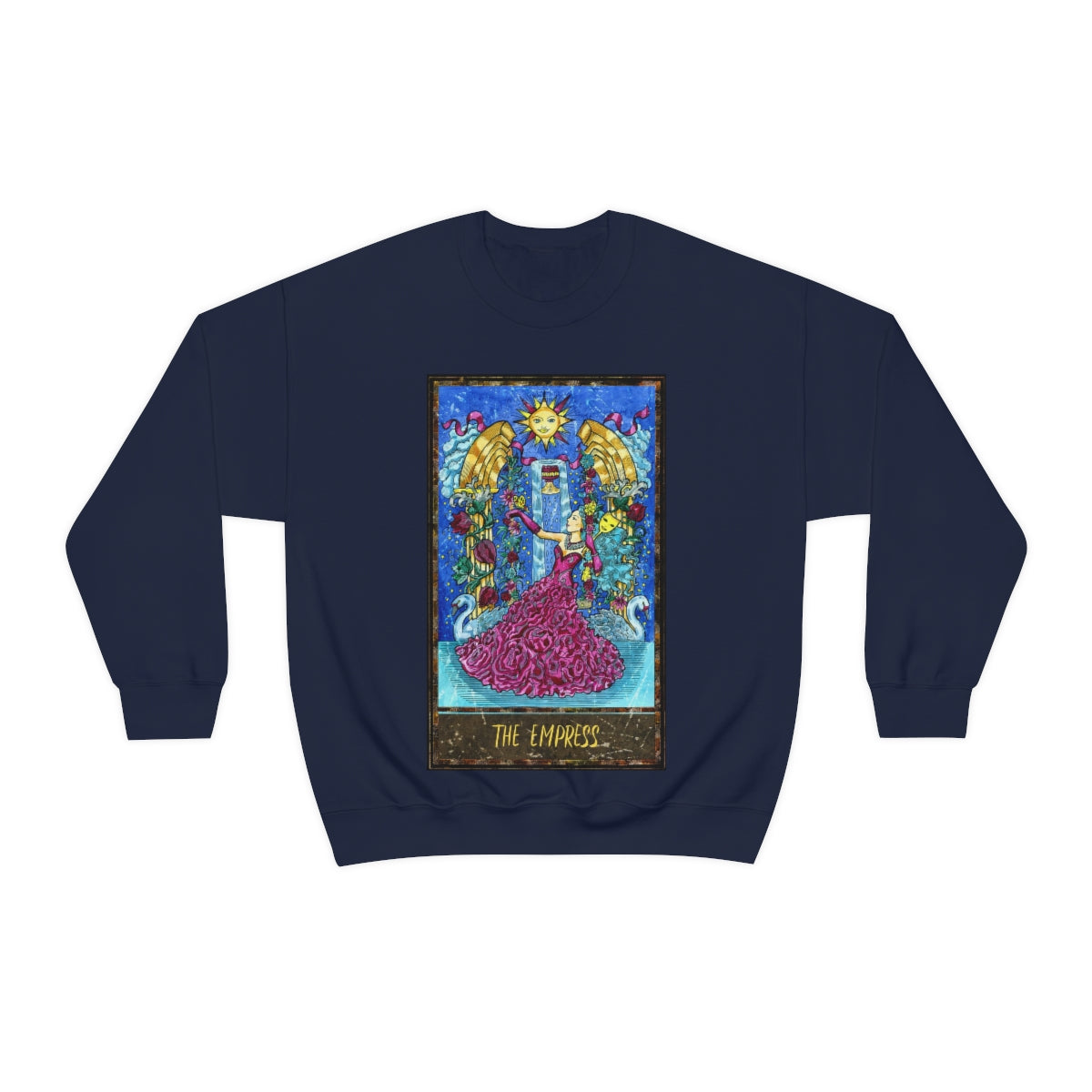 Navy The Empress Tarot Card Sweatshirt