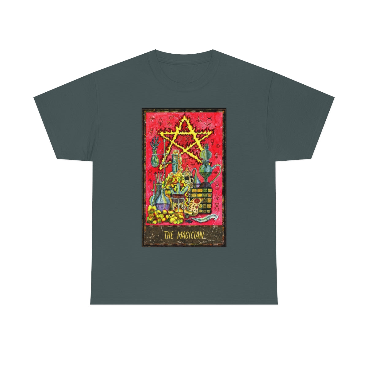 Charcoal The Magician Tarot Card T-shirt