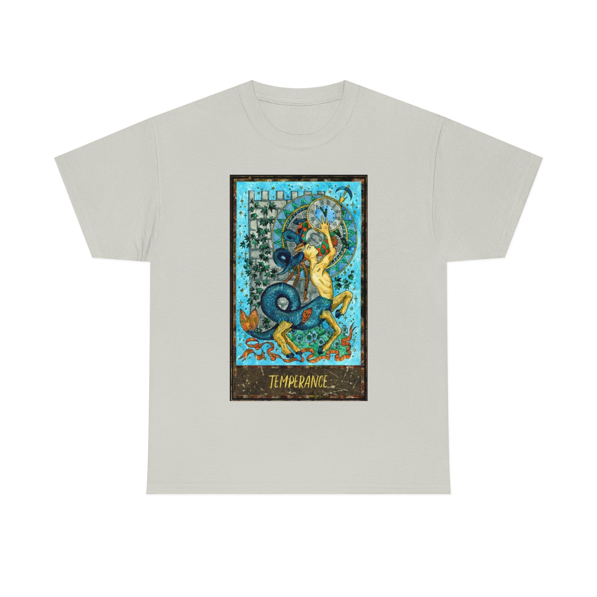 Ice Grey Temperance Tarot Card T-shirt