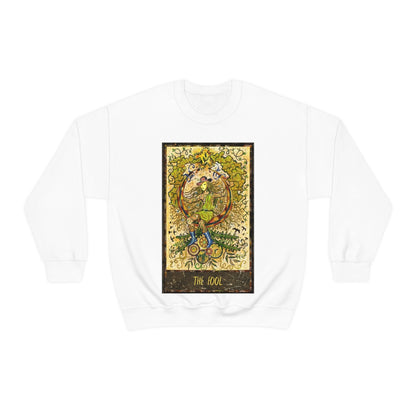 White The Fool Tarot Card Sweatshirt