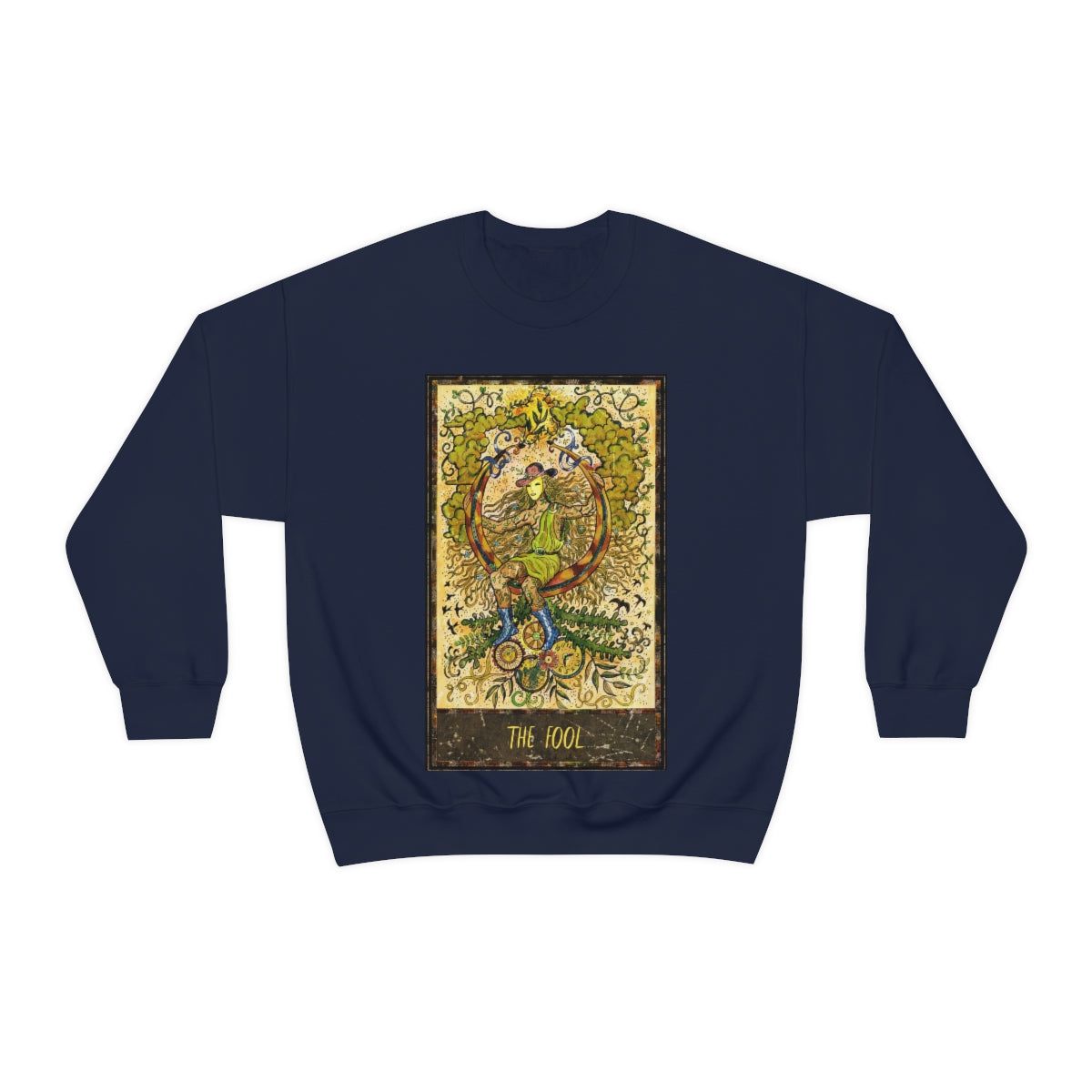 Navy The Fool Tarot Card Sweatshirt