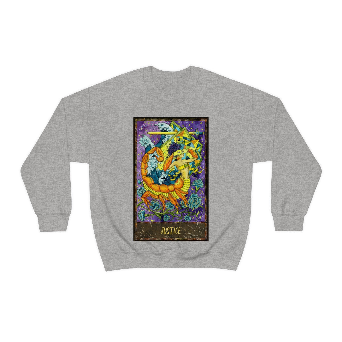 Sport Grey Justice - Tarot Card Sweatshirt