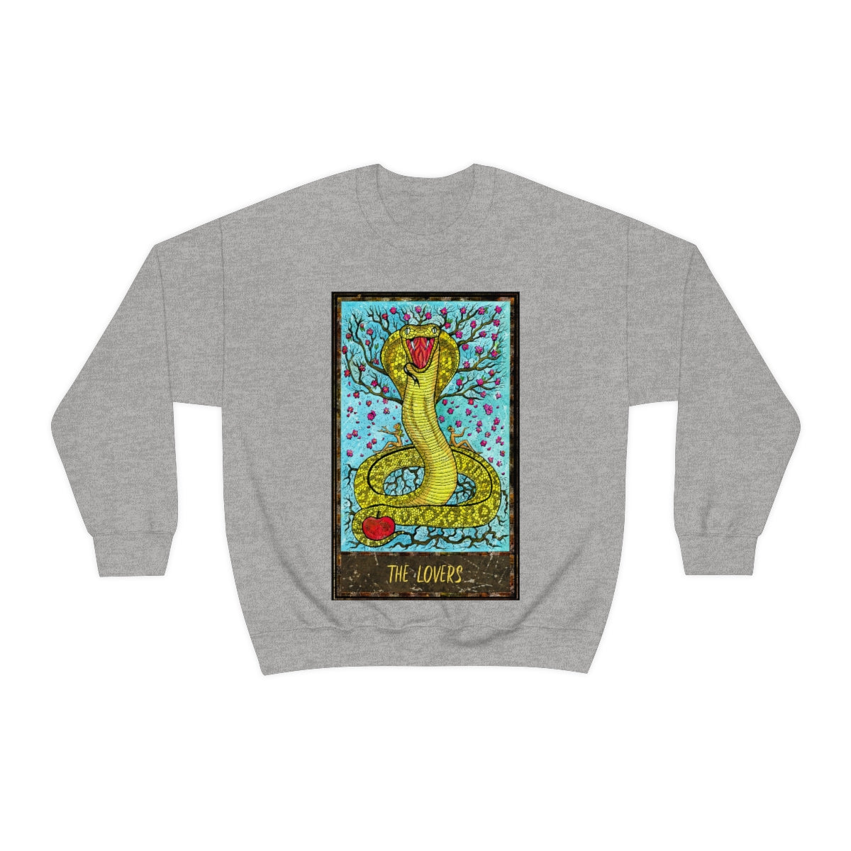 Sport Grey The Lovers Tarot Card Sweatshirt