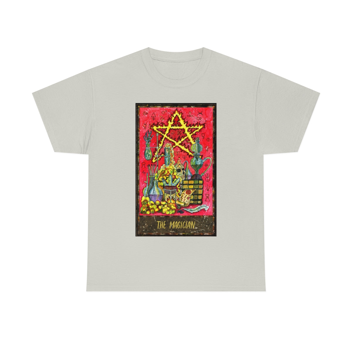 Ice Grey The Magician Tarot Card T-shirt