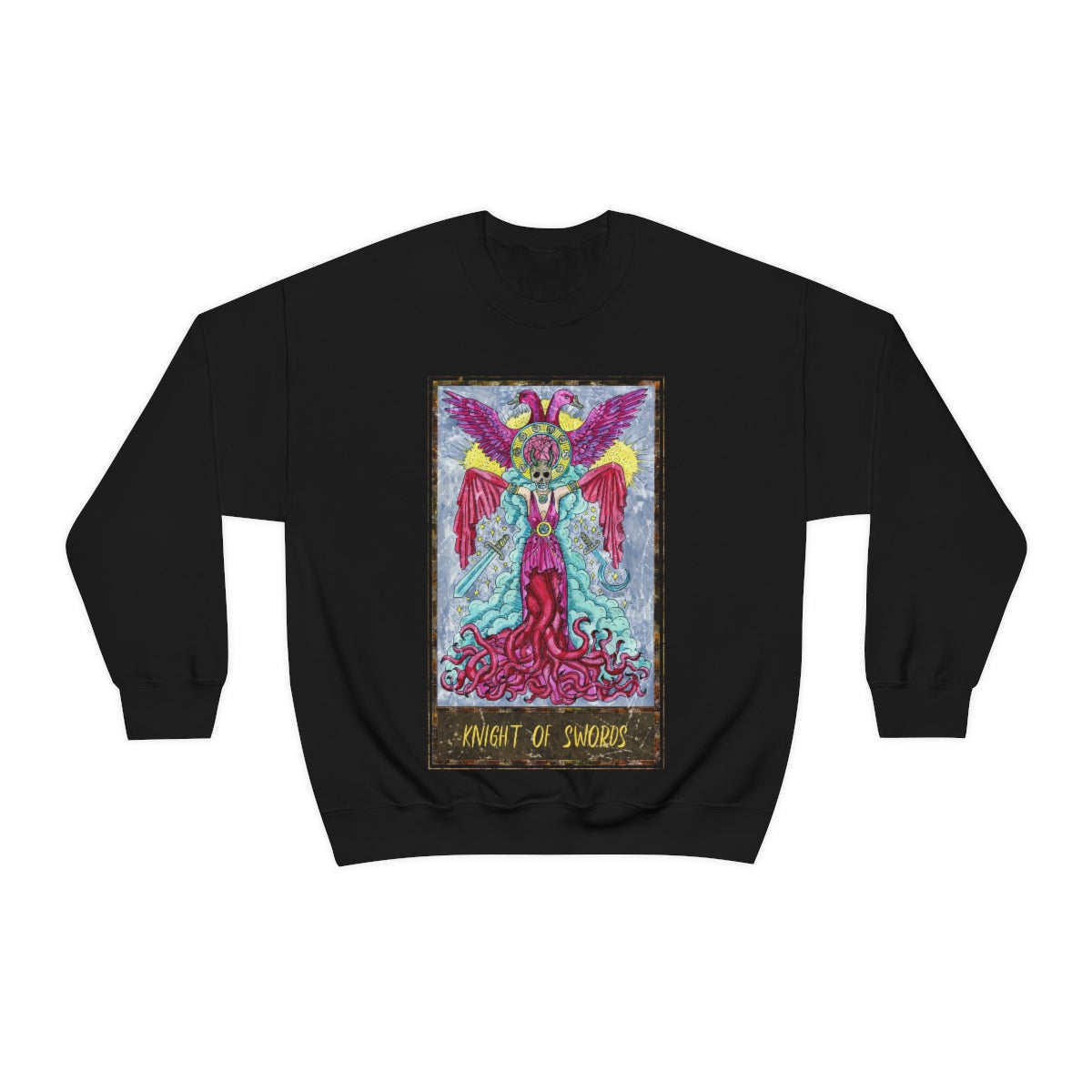 Black Knight of Swords Tarot Card Sweatshirt