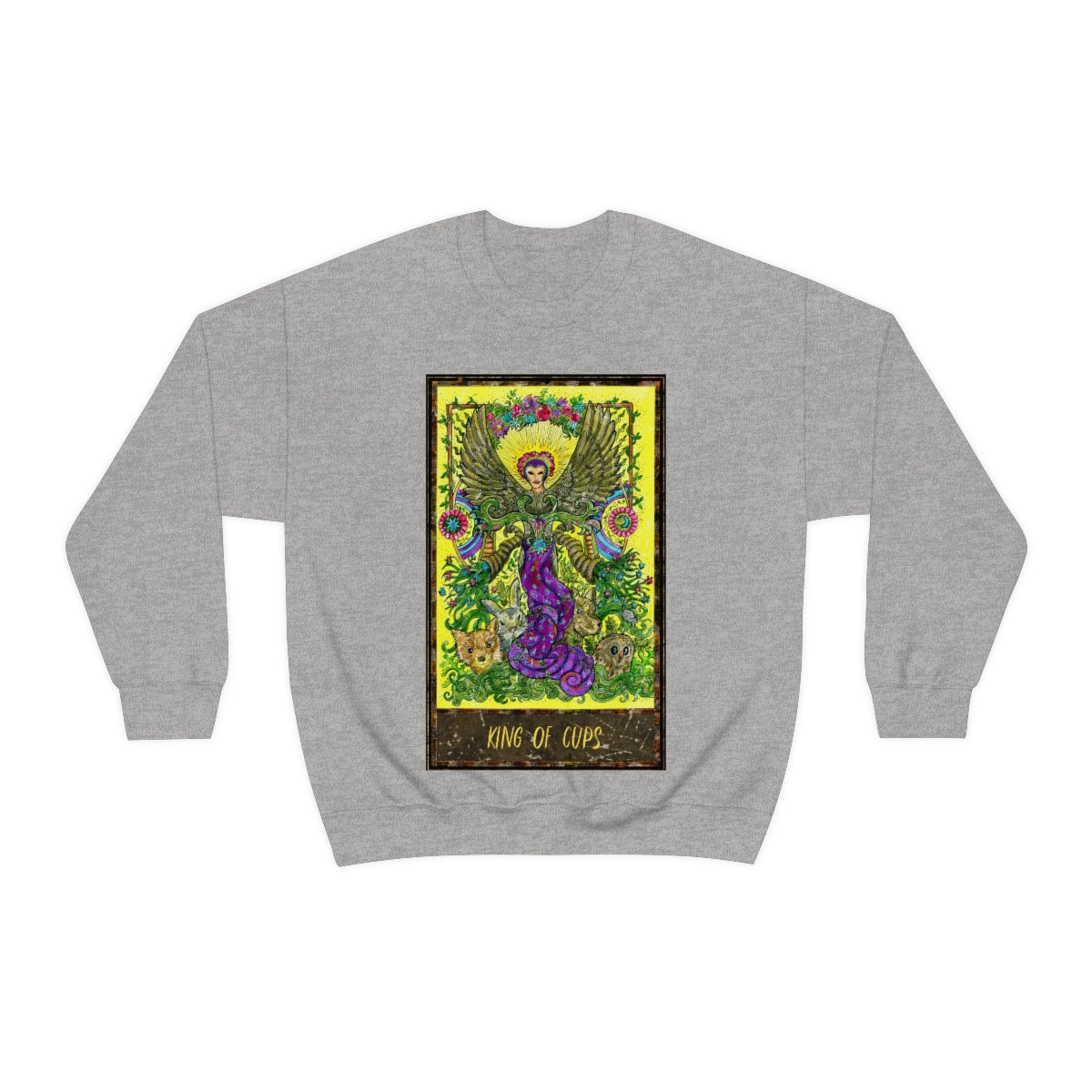 Sport Grey King of Cups Tarot Card Sweatshirt