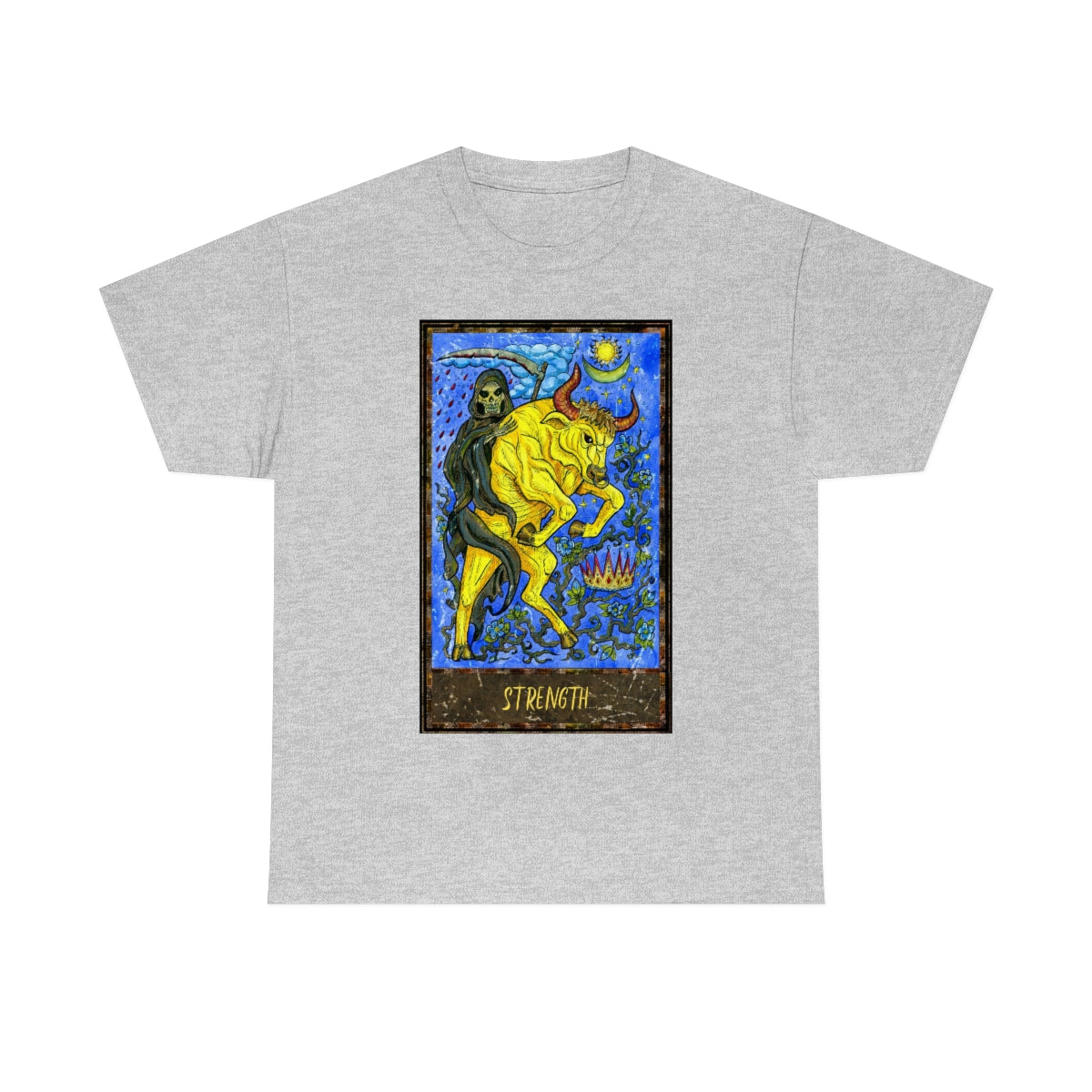 Sport Grey Strength Tarot Card T-shirt