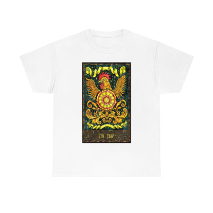 White The Sun Tarot Card T-Shirt