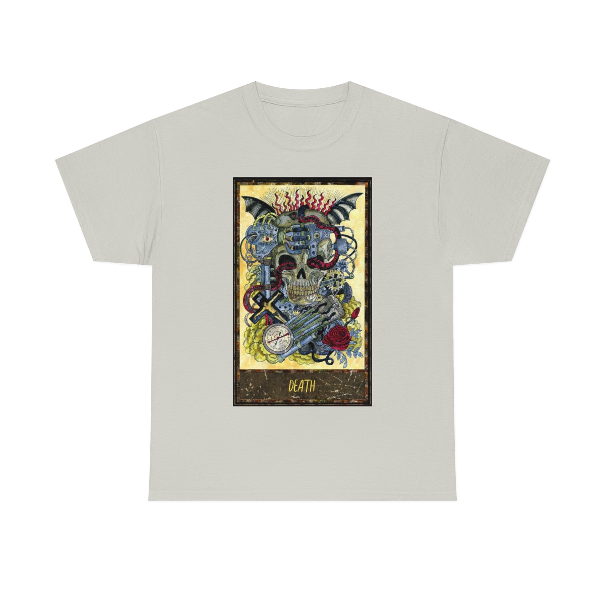 Ice Grey Death Tarot Card T-Shirt