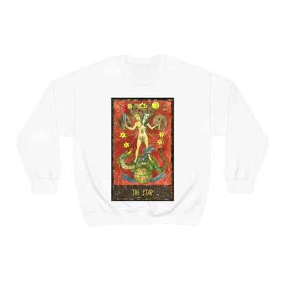 White The Star Tarot Card Sweatshirt