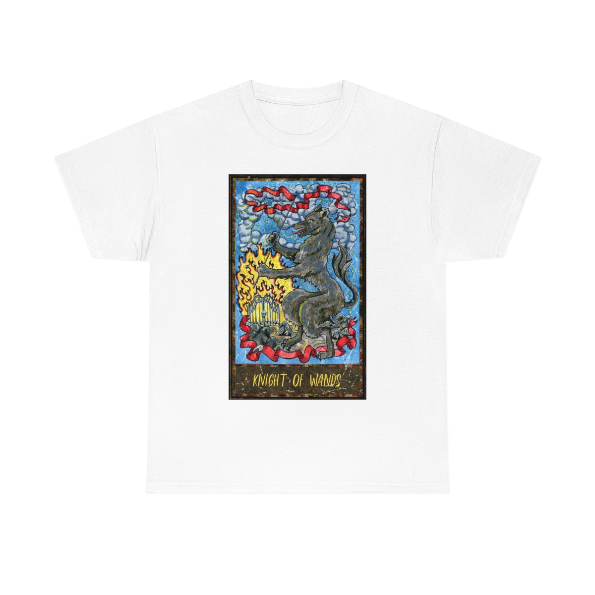 White Knight of Wands Tarot Card T-shirt