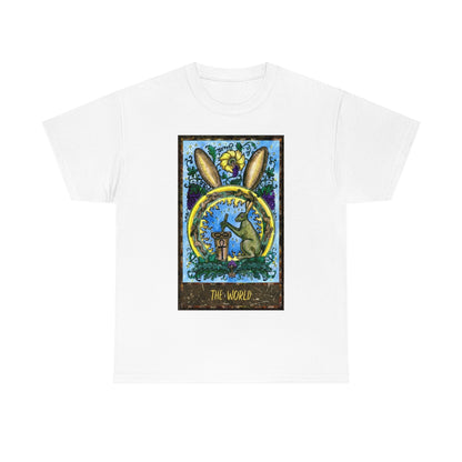 White The World Tarot Card T-Shirt