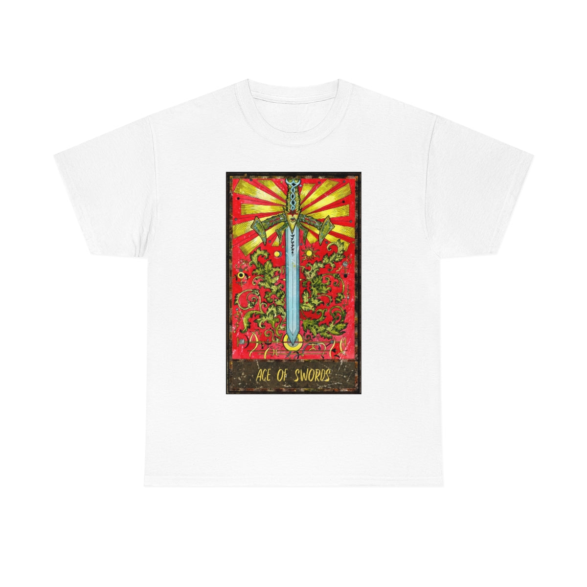 White Ace of Swords Tarot Card T-shirt