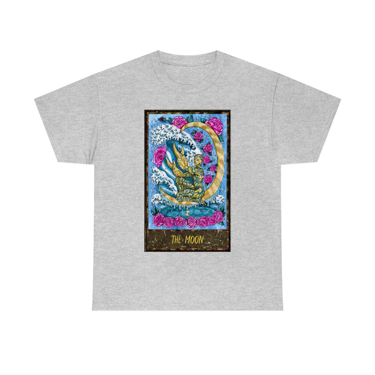 Sport Grey The Moon Tarot Card T-shirt