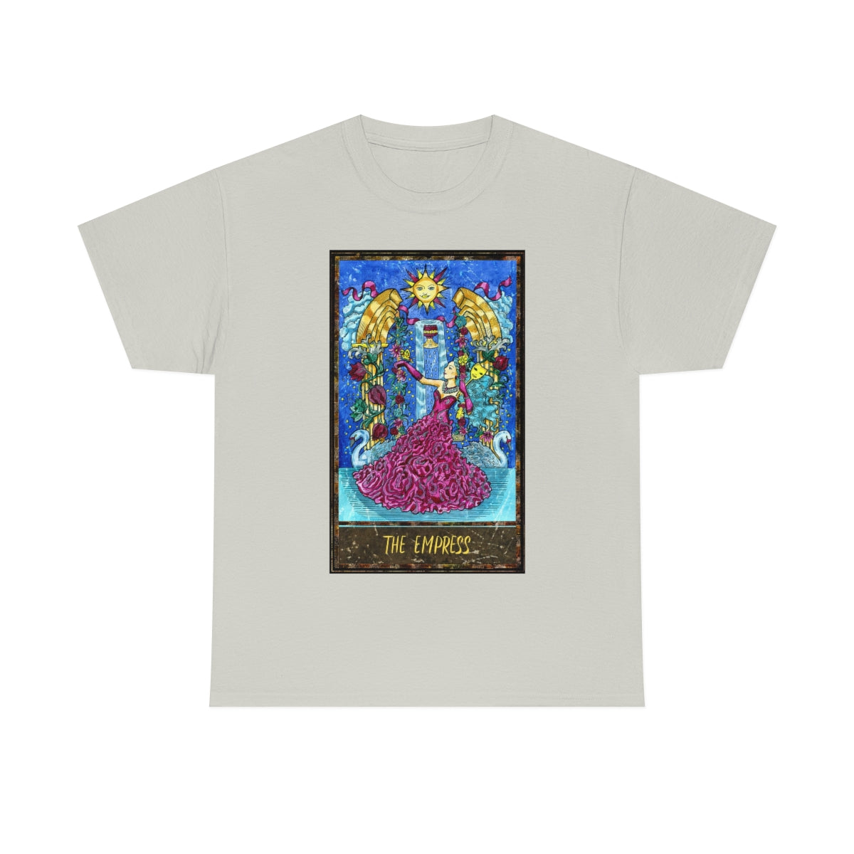 Ice Grey The Empress Tarot Card T-Shirt