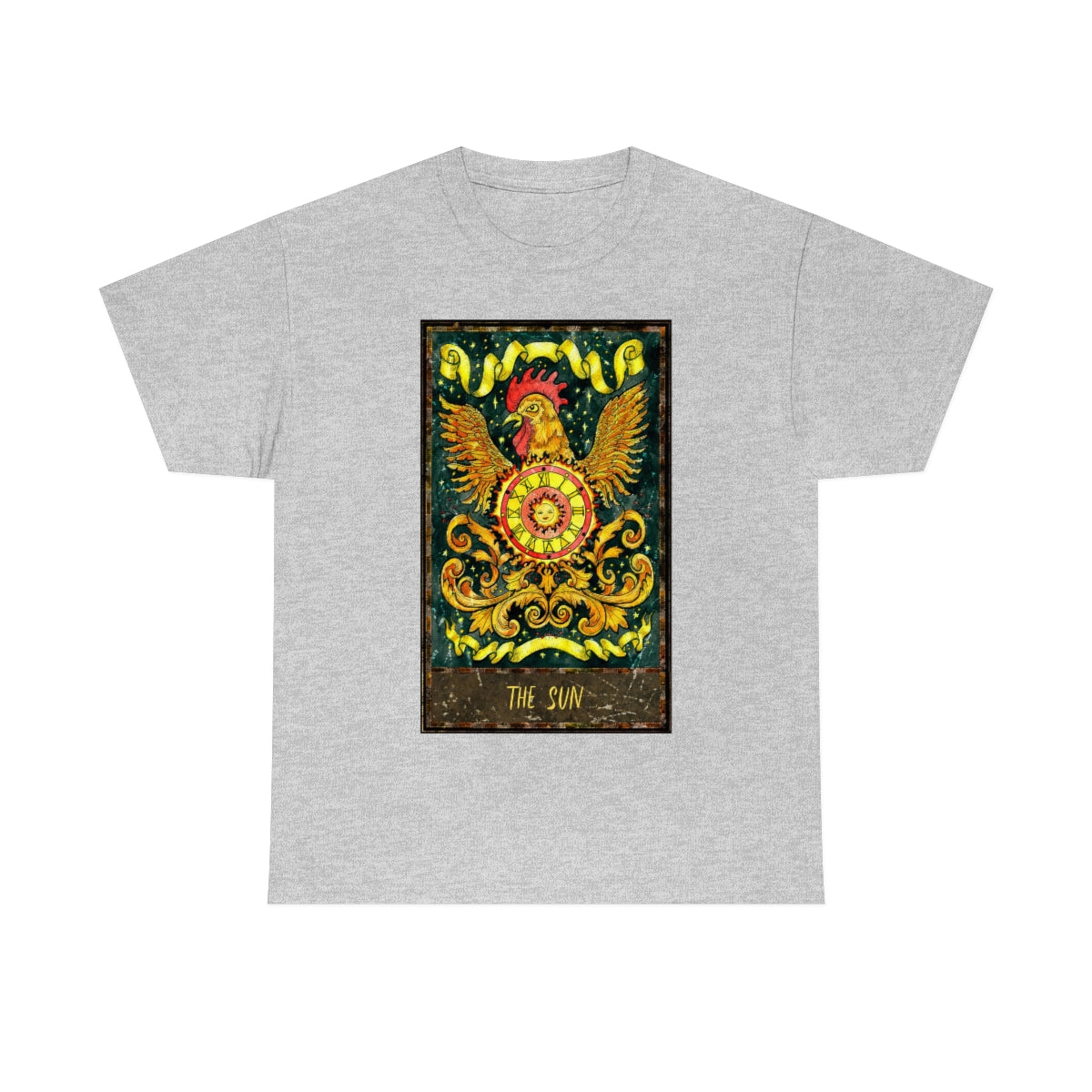 Sport Grey The Sun Tarot Card T-Shirt